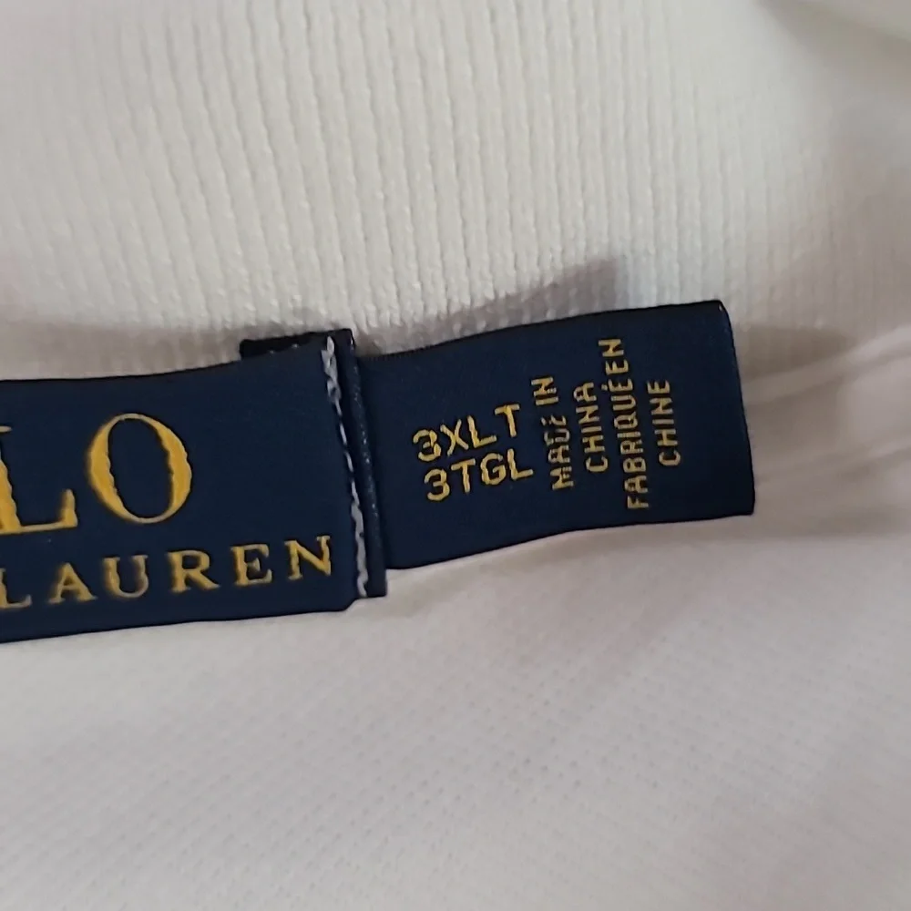 Ralph Lauren White Polo with Navy Pony Embroidery - Picture 6 of 12